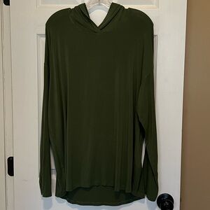 S.C. & CO Women's Long Sleeve Supreme Comfort Lightweight Hoodie Top. XL, Green